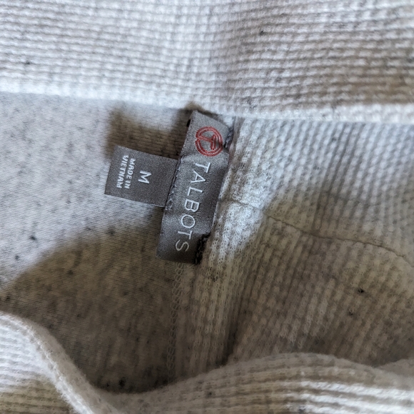 Talbots Light Gray Terry Cardigan With Pockets M - Picture 16 of 16